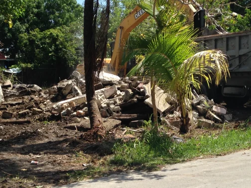 debris hauling trucks