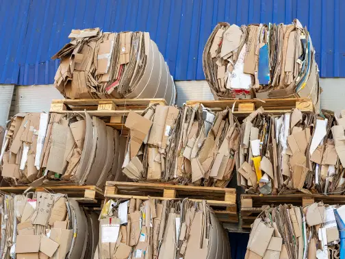 cardboard and packing material pickup