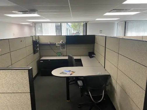 Commercial office furniture removal with careful handling
