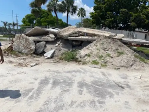 concrete and asphalt removal crew