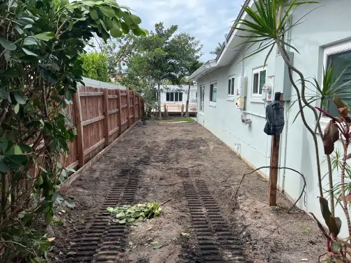 fence demolition with debris removal