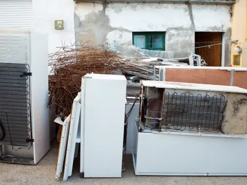 Large appliance pickup and responsible disposal by professional crew