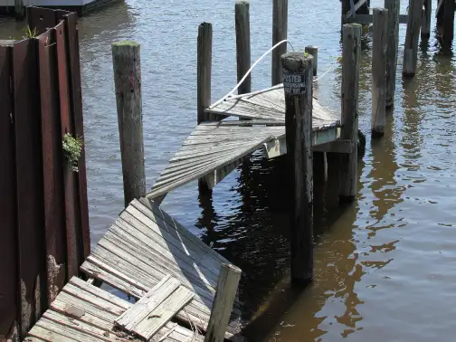 Removal of storm-damaged structures and heavy debris from the property
