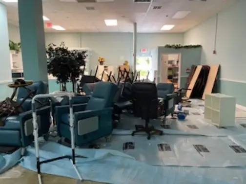 Commercial furniture removal scheduled for office move or renovation