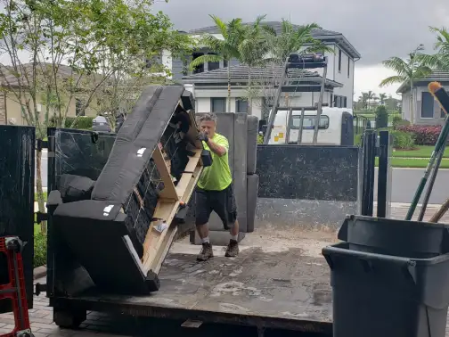 Estate furniture cleanout service with short-notice scheduling when available