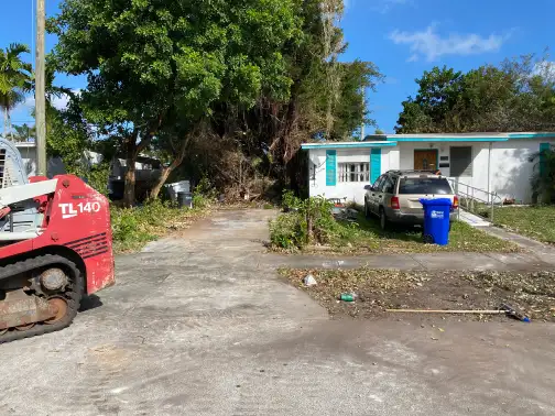 asphalt and driveway debris removal