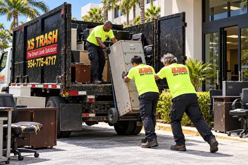 Commercial junk removal cleanup leaving the site clear and usable
